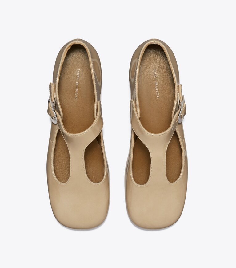 Tory Burch designer mocassins Salomé Violet dans MOON SHELL vue du dessus