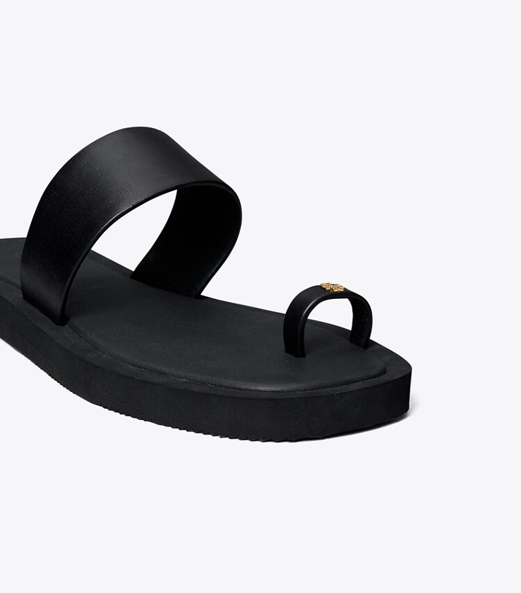 Tory Burch designer sandales Sandale à anneau dans PERFECT BLACK / PERFECT BLACK détails