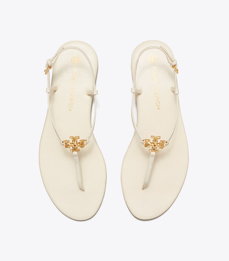Tory Burch designer sandales Sandale à brides Capri dans NEW IVORY vue du dessus