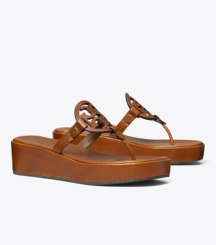 Tory Burch designer sandales Sandale à talon compensé Miller dans NEGRONI angle