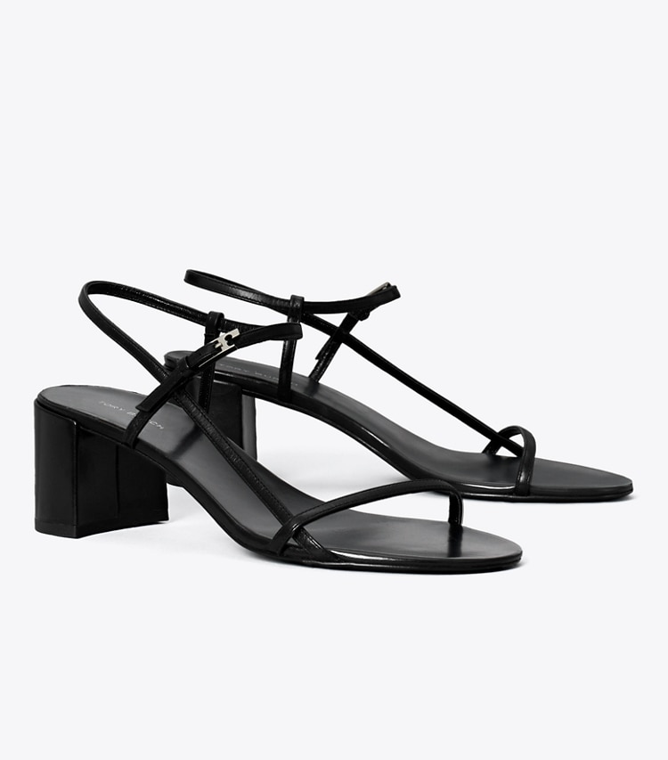 Tory Burch designer sandales Sandale à talon Gigi dans PERFECT BLACK angle