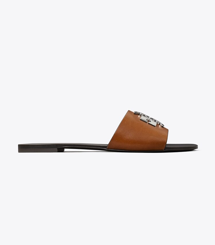 Tory Burch designer sandales Sandale Charlie Cuoio dans CLASSIC CUOIO de côté