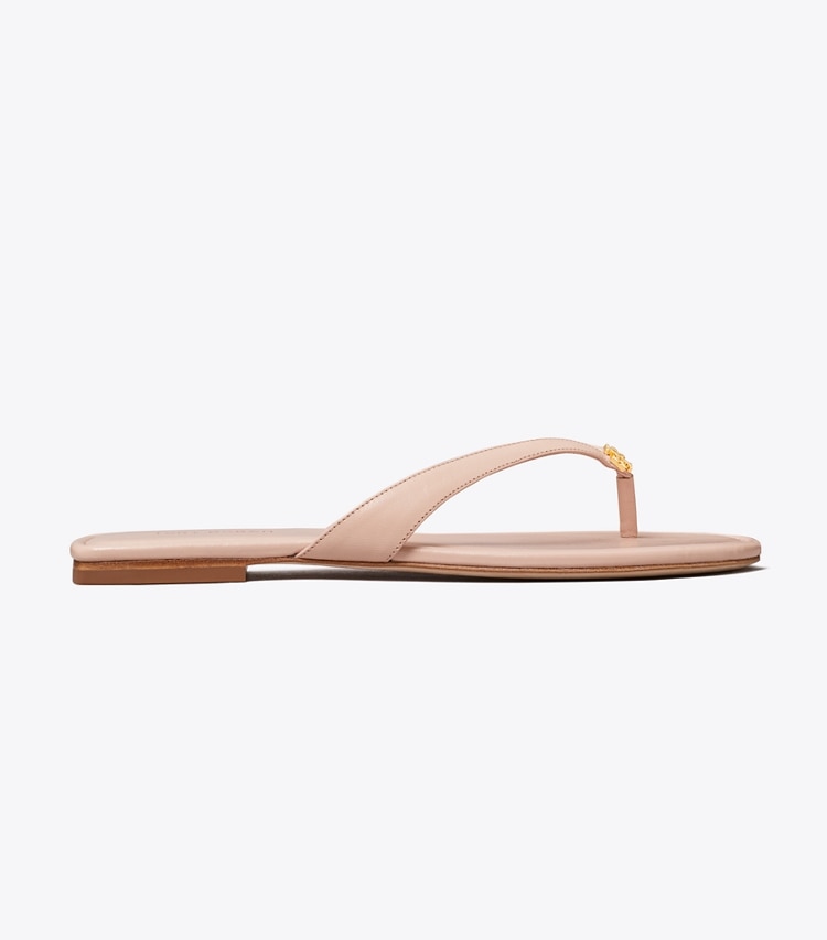 Tory Burch designer sandales Sandale classique dans SHELL PINK de côté