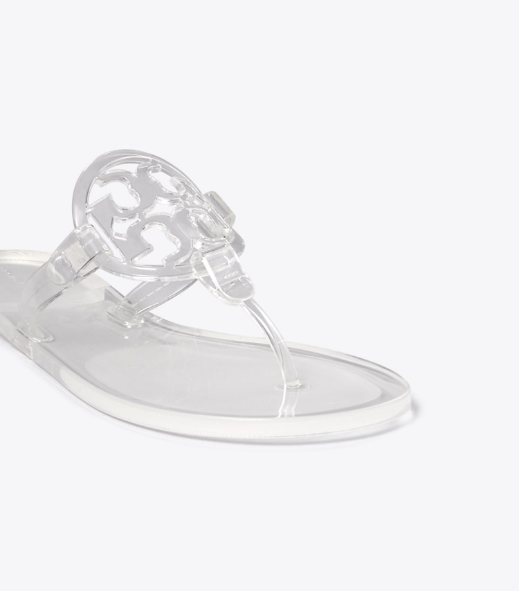 Tory Burch designer sandales Sandale en plastique transparent Miller dans CRYSTAL CLEAR détails