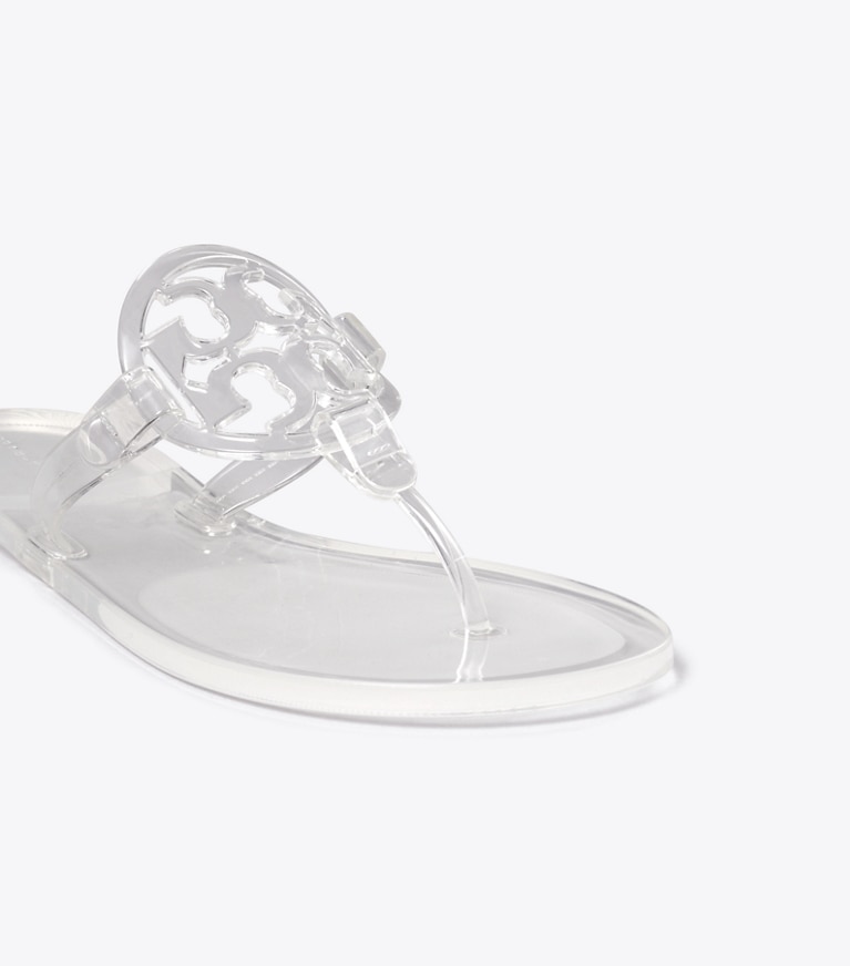Tory Burch designer sandales Sandale en plastique transparent Miller dans CRYSTAL CLEAR détails
