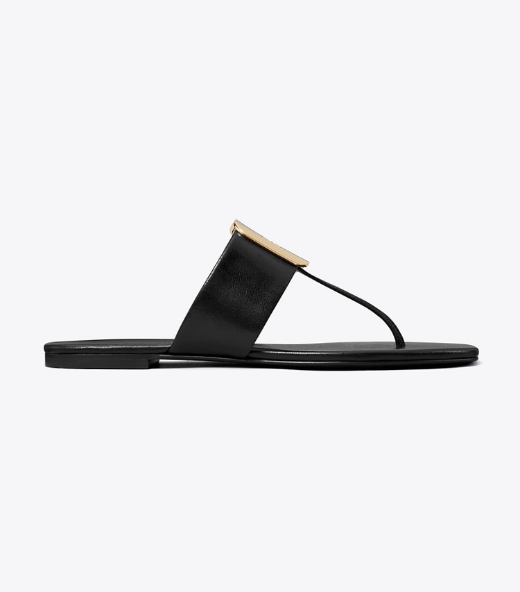 Tory Burch designer sandales Sandale Georgia dans PERFECT BLACK de côté
