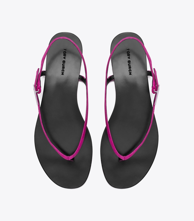 Tory Burch designer sandales Sandale Gigi dans FUSCHIA PINK vue du dessus