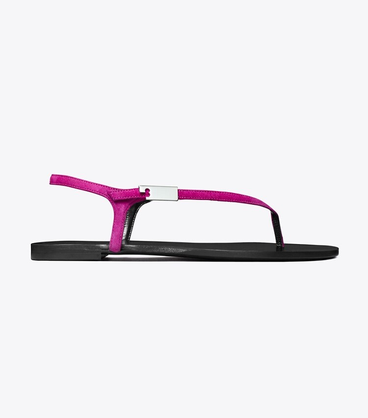 Tory Burch designer sandales Sandale Gigi dans FUSCHIA PINK de côté