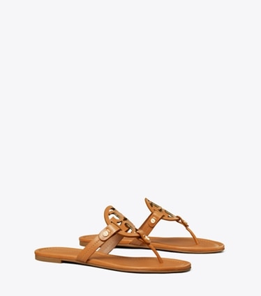 Tory Burch designer sandales Sandale Miller dans Vintage Vachetta angle