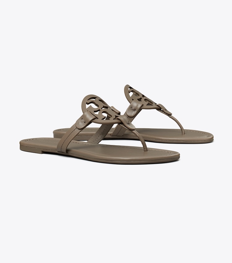 Tory Burch designer sandales Sandale Miller dans SMOKY BROWN angle