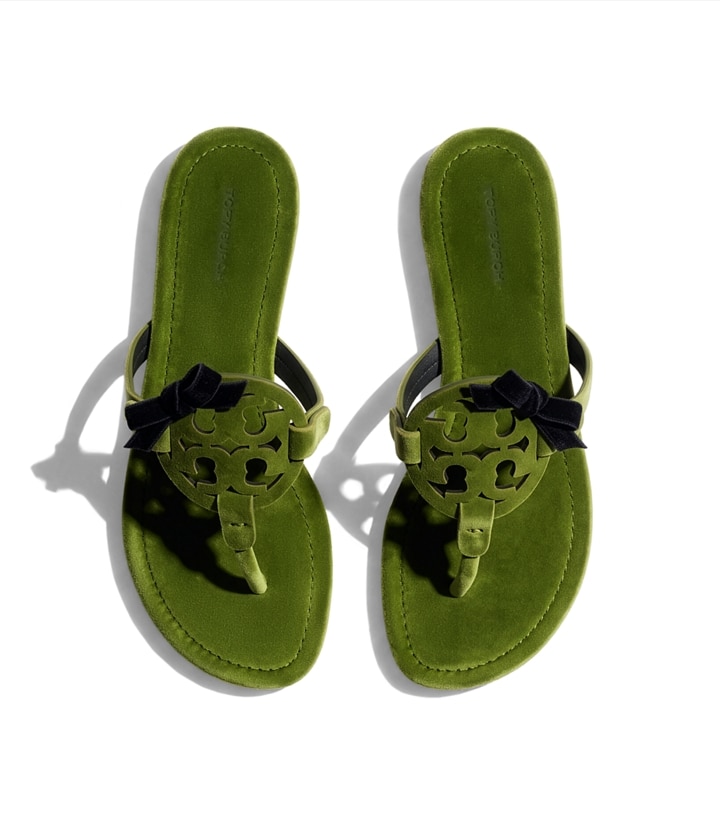 Sandale Miller Bow en velours