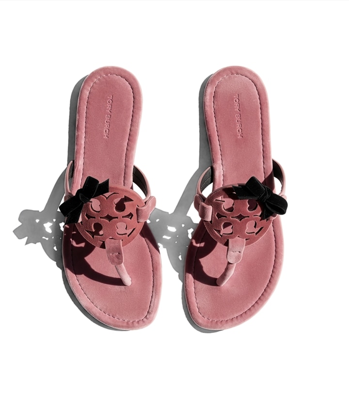 Sandale Miller Bow en velours