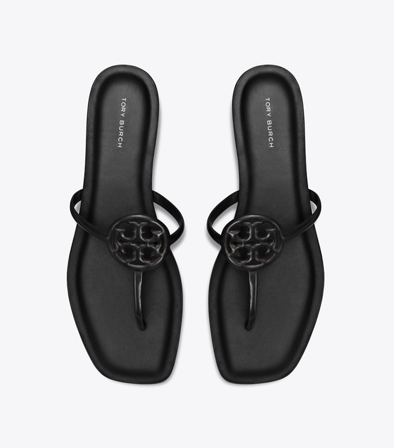 Tory Burch designer sandales Sandale Miller Capri dans PERFECT BLACK vue du dessus