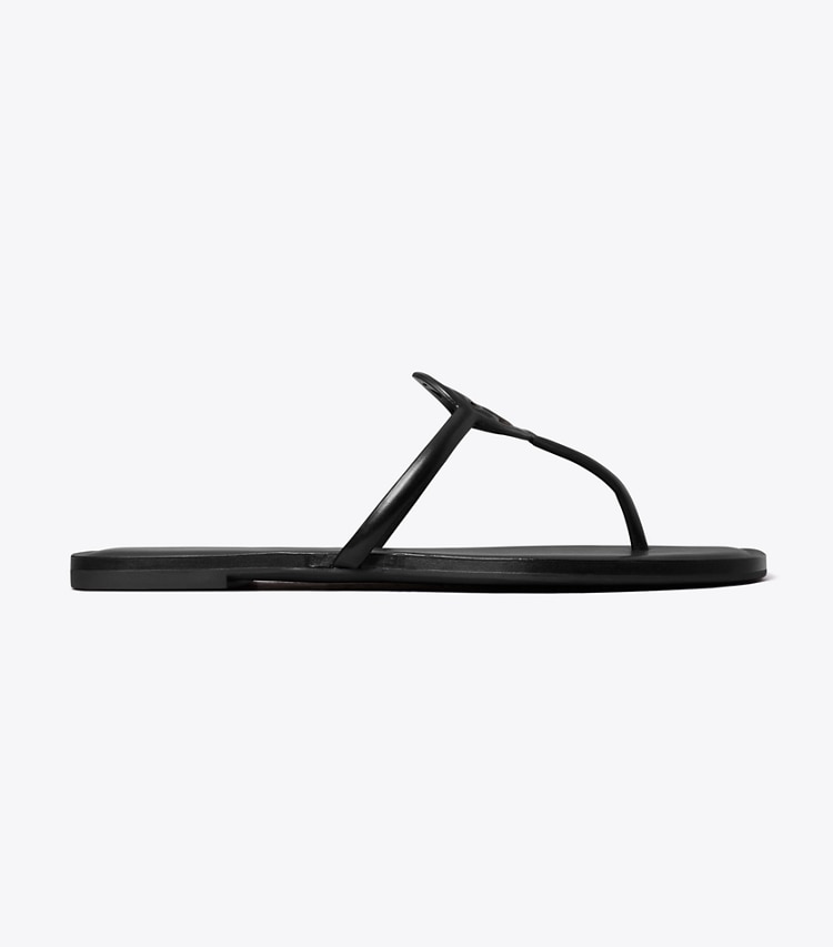 Tory Burch designer sandales Sandale Miller Capri dans PERFECT BLACK de côté