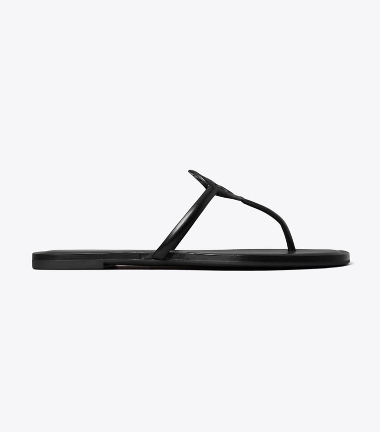 Tory Burch designer sandales Sandale Miller Capri dans PERFECT BLACK de côté