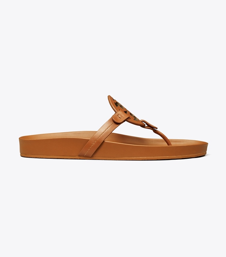 Tory Burch designer sandales Sandale Miller Cloud dans BOURBON MIELE / BOURBON MIELE de côté