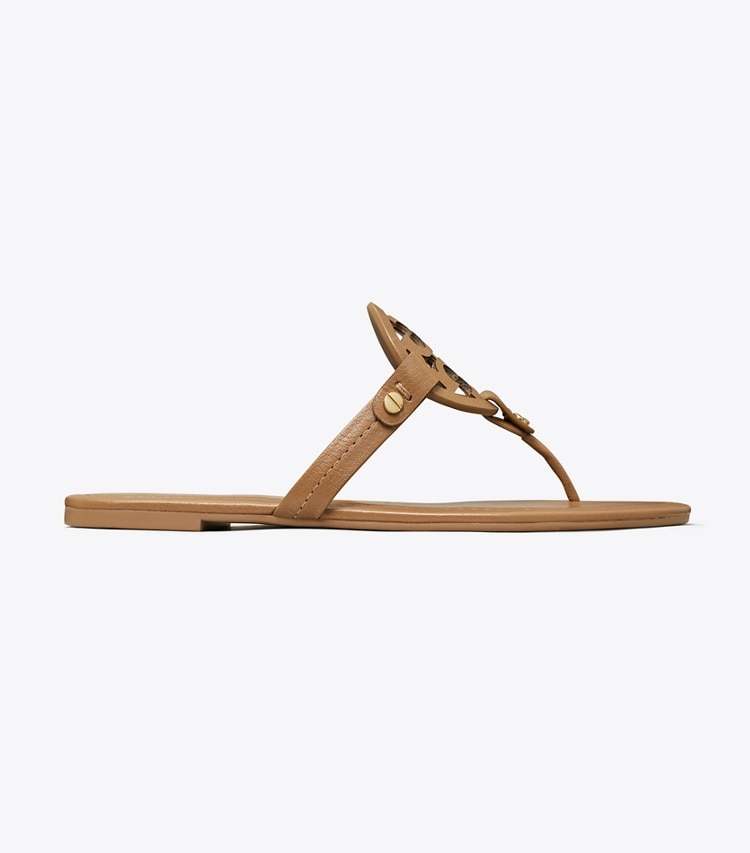 Tory Burch designer sandales Sandale Miller dans ALMOND FLOUR de côté