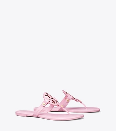 Tory Burch designer sandales Sandale Miller vernie dans Petunia angle
