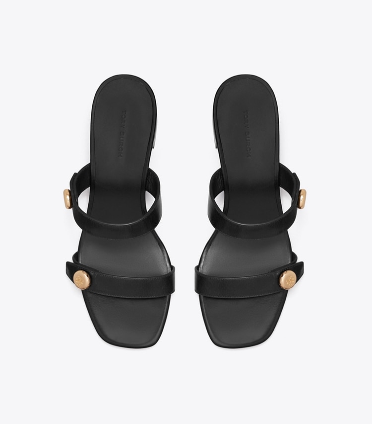 Tory Burch designer sandales Sandale Romy City dans PERFECT BLACK vue du dessus