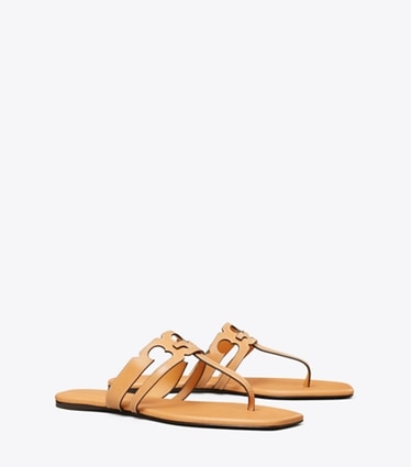 Tory Burch designer sandales Sandale salomé Ines dans CAMELLO / CAMELLO angle