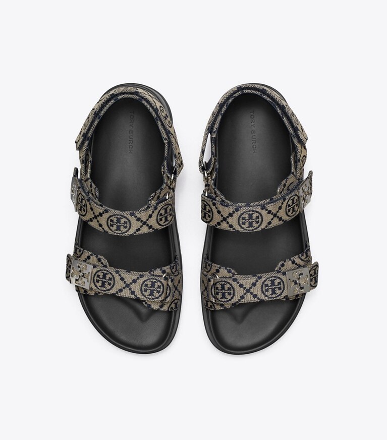 Tory Burch designer sandales Sandale sport T Monogram Mellow dans T MONOGRAM PERFECT NAVY vue du dessus