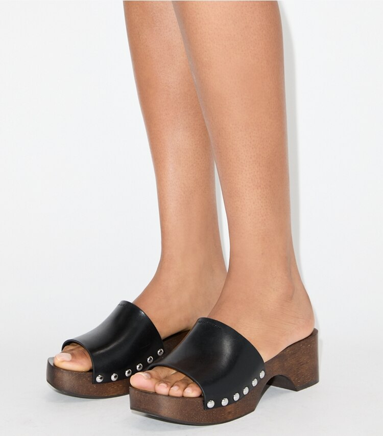 Tory Burch designer sandalen Sandalen-Clog in BLACK accessory on model