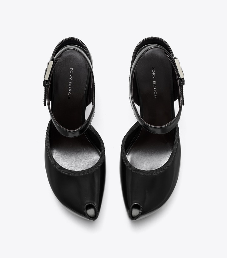 Tory Burch designer escarpins Sandales à plateforme et bout ouvert in PERFECT BLACK dessus