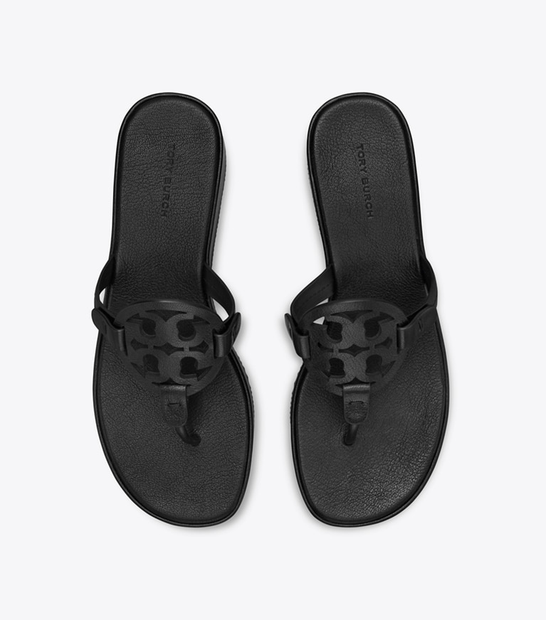 Tory Burch designer sandales Sandales à talon compensé Miller in PERFECT BLACK angle