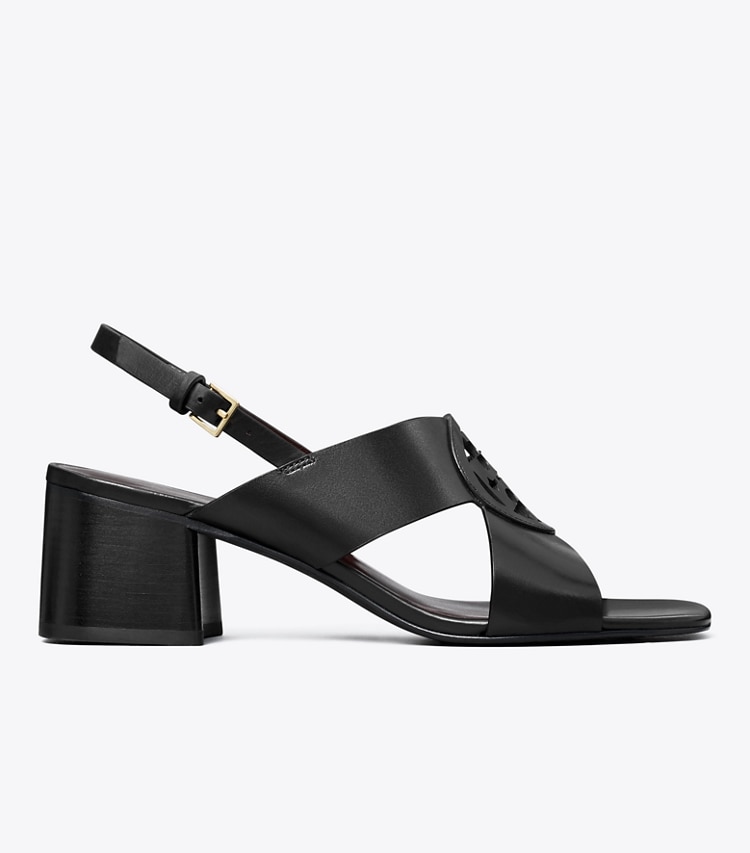 Tory Burch designer sandales Sandales à talon Miller in PERFECT BLACK side