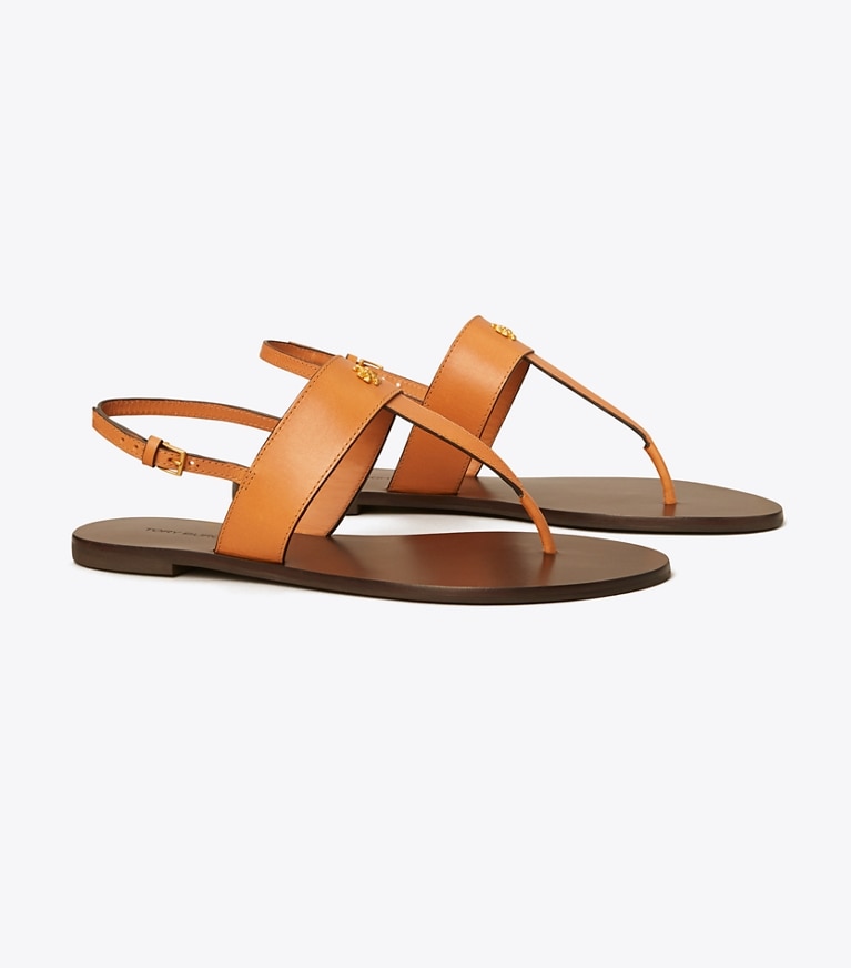 Tory Burch designer sandales Sandales Capri dans BRANDY angle