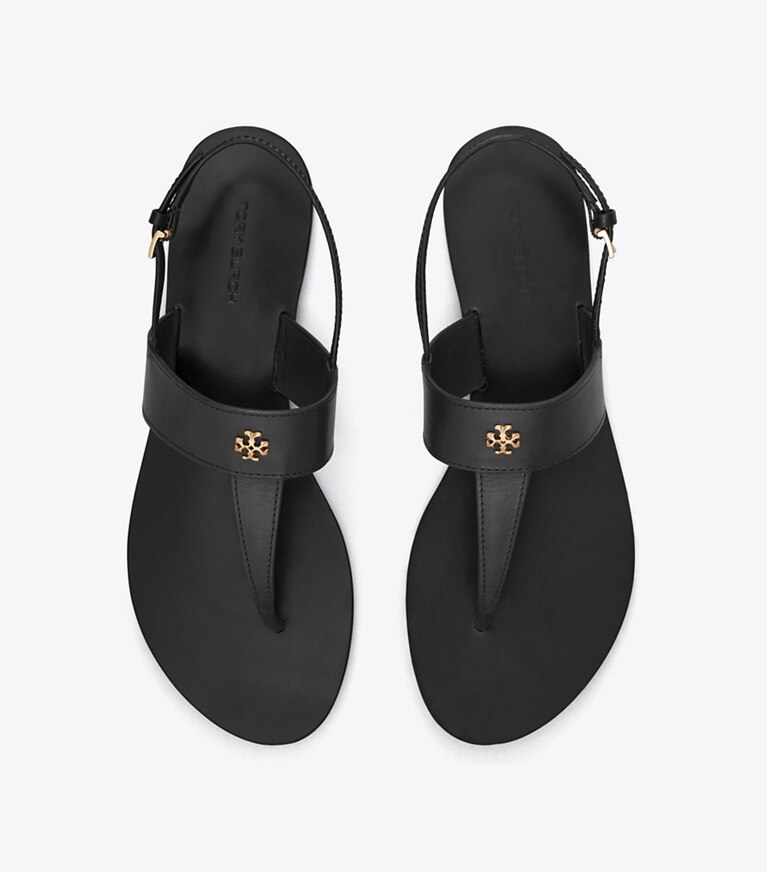 Tory Burch designer sandales Sandales Capri dans PERFECT BLACK vue du dessus