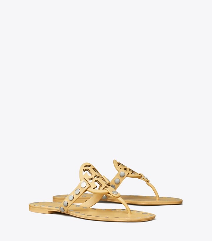Tory Burch designer sandales Sandales cloutées Miller in CANTUCCI / SILVER angle