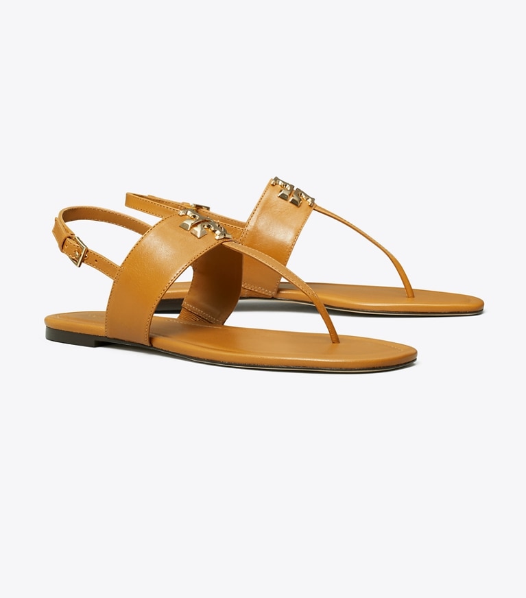 Tory Burch designer sandales Sandales Eleanor in CARAMEL CORN angle