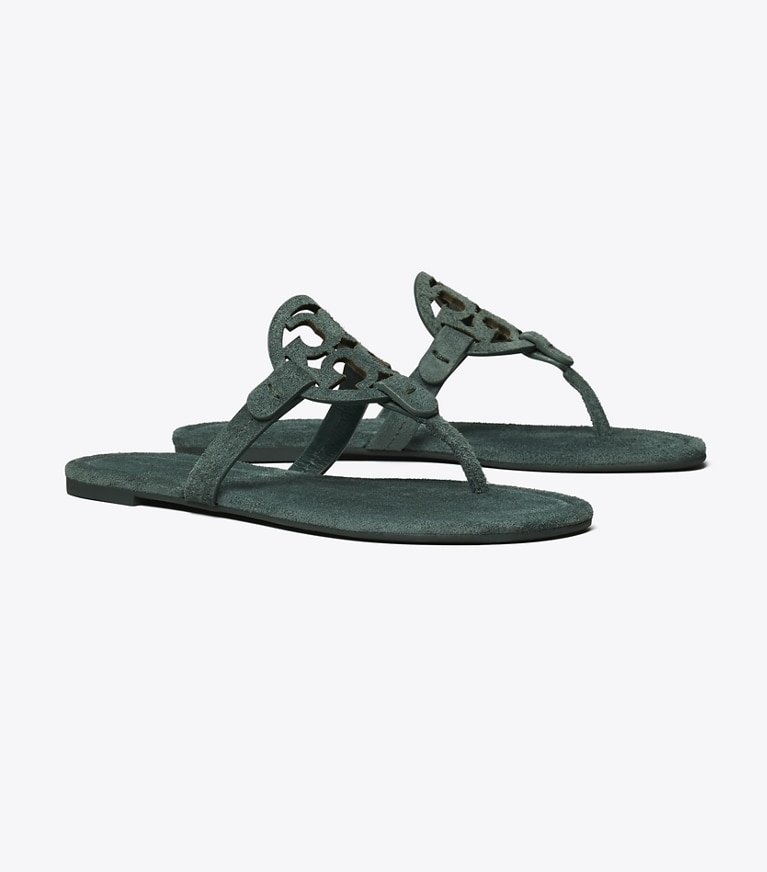 Tory Burch designer sandales Sandales en daim Miller in WARM TEAL angle