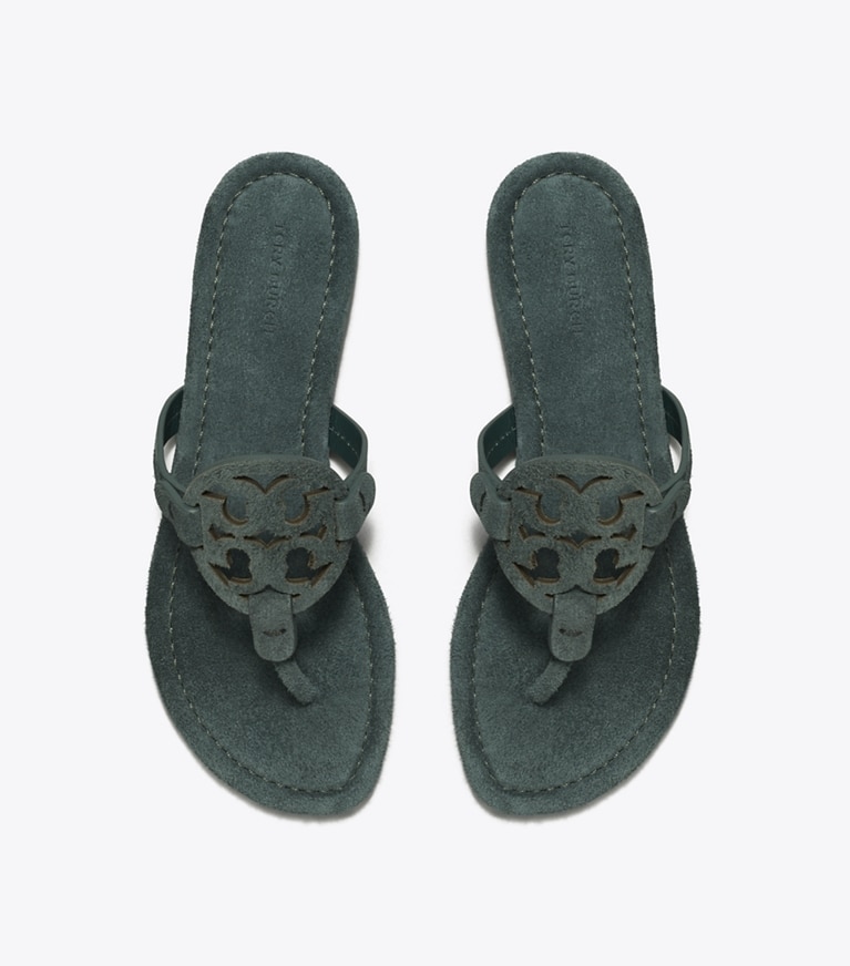 Tory Burch designer sandales Sandales en daim Miller in WARM TEAL angle