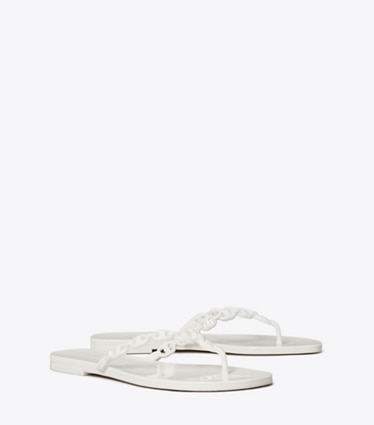 Tory Burch designer sandales Sandales Jelly Geminin Link in WHITE angle