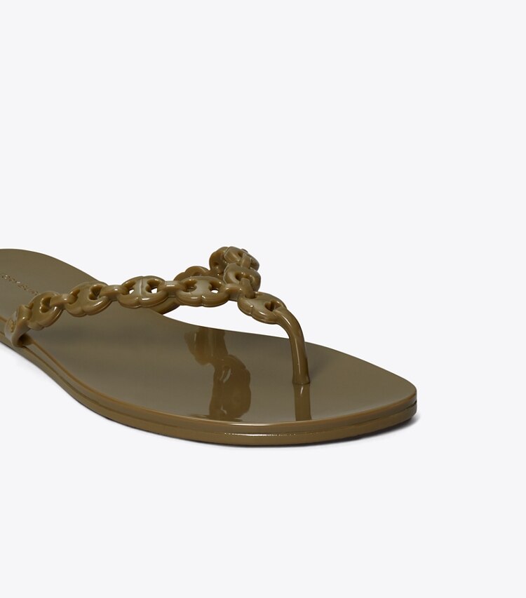 Tory Burch designer sandales Sandales Jelly Geminin Link in MOSS ROCK informations