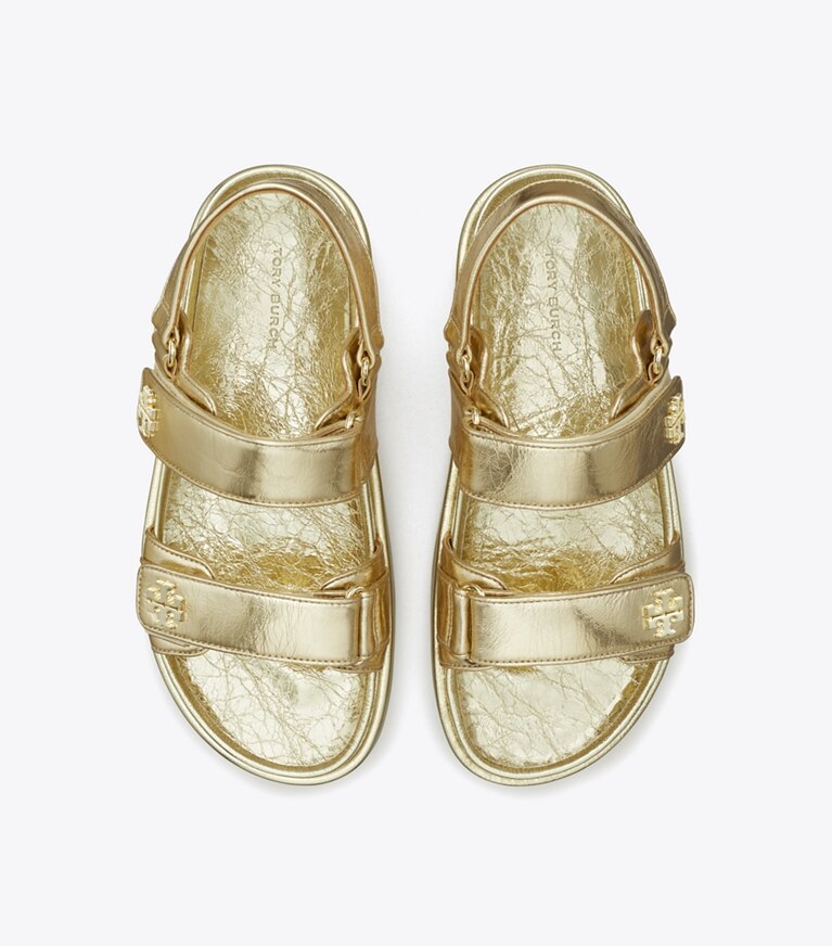 Tory Burch designer sandales Sandales Kira Sport in SPARK GOLD angle