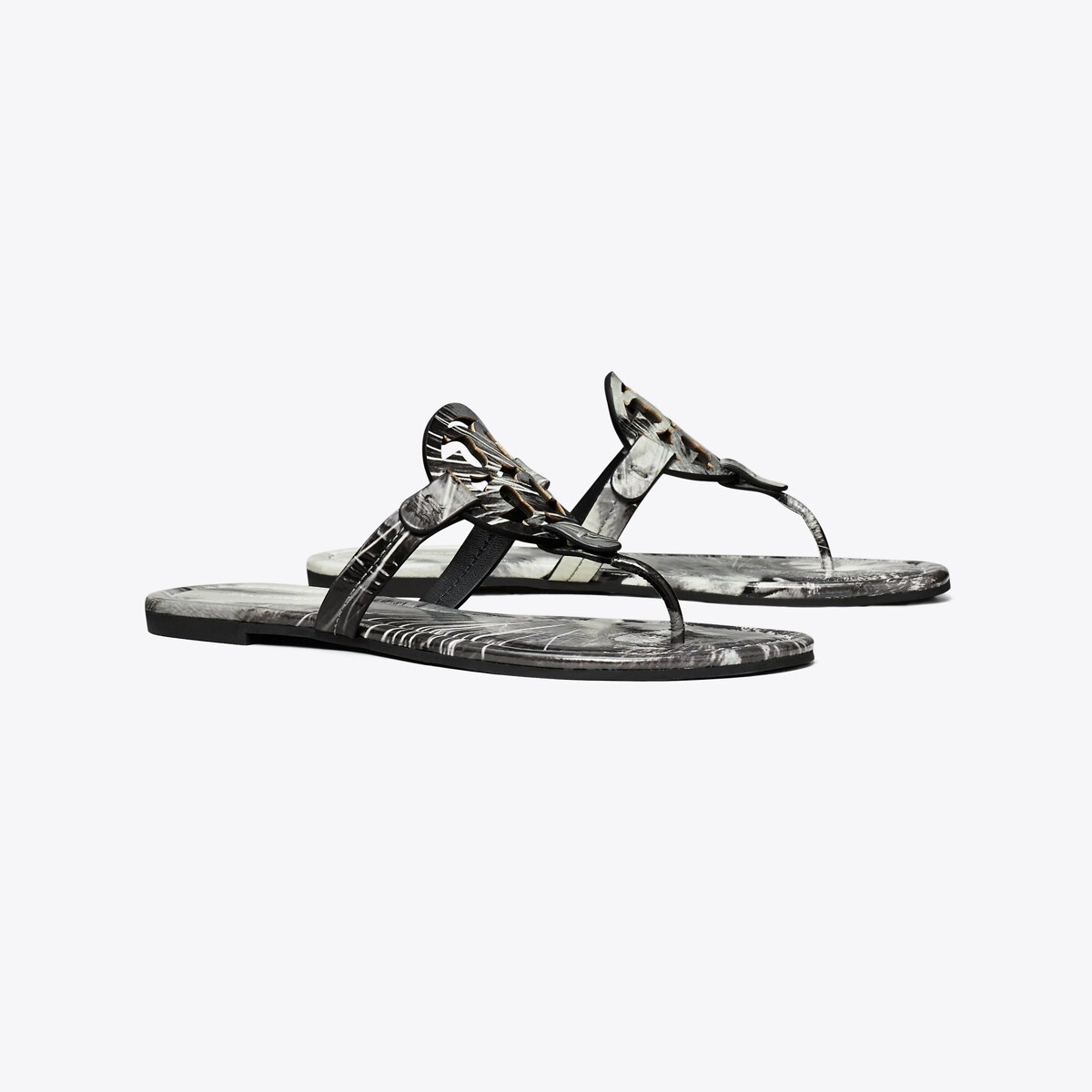 Sandales San Marina En Cuir Verni Imprimé Serpent, Taille 39, Très Très Bon état Occasion