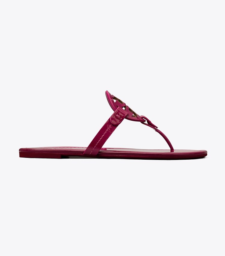 Tory Burch designer sandales Sandales Miller en cuir verni in FUCHSIA SPARK side