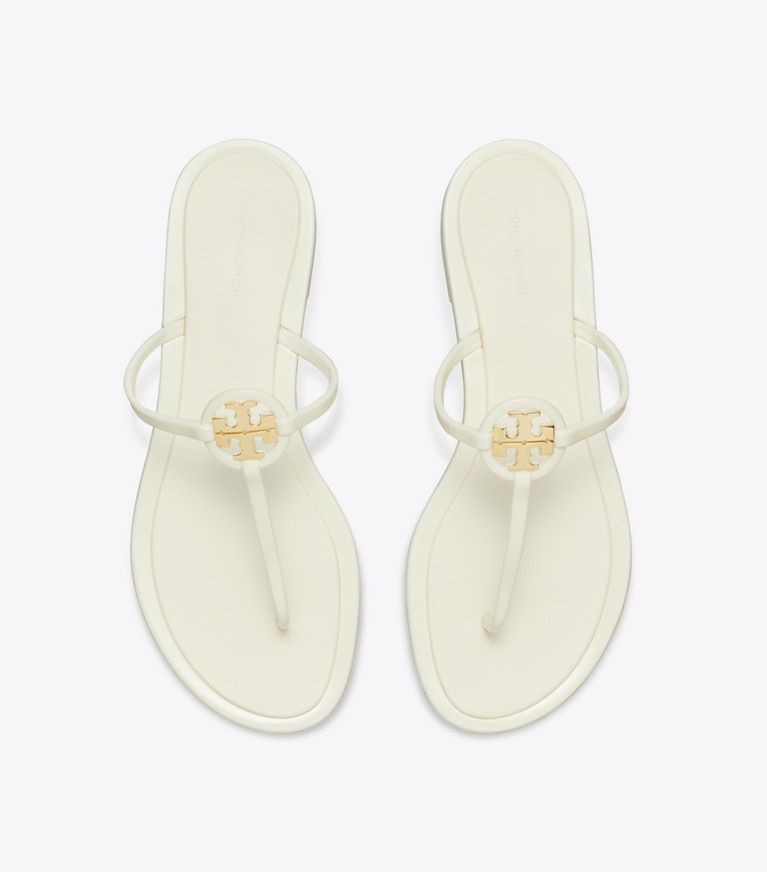 Tory Burch designer sandales Sandales Mini Miller Jelly in IVORY / GOLD dessus