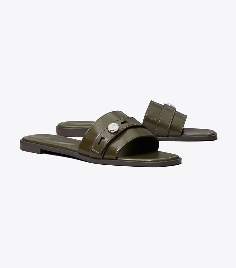 Tory Burch designer sandales Sandales Romy in LECCIO angle