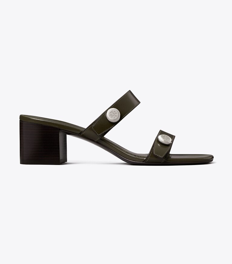 Tory Burch designer sandales Sandales Romy in LECCIO side