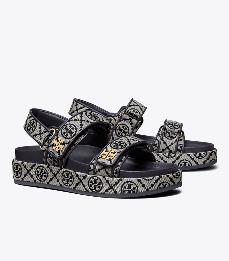 Tory Burch designer sandales Sandales T Monogram Kira sport dans PERFECT NAVY angle