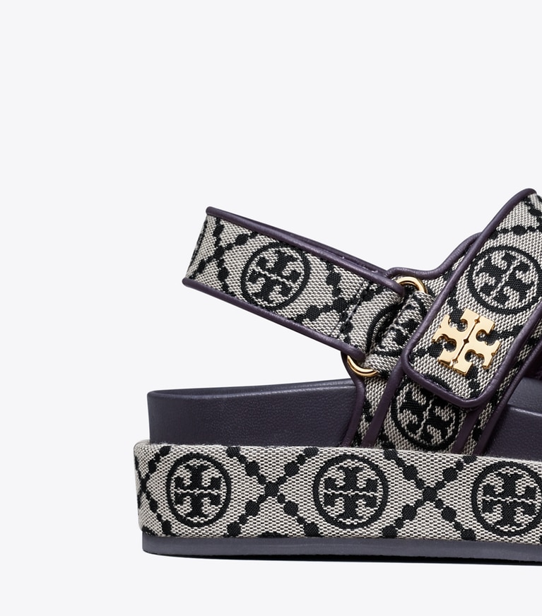Tory Burch designer sandales Sandales T Monogram Kira sport dans PERFECT NAVY détails