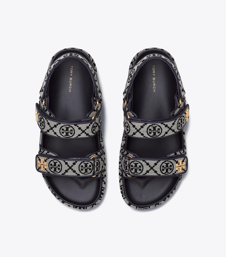 Tory Burch designer sandales Sandales T Monogram Kira sport dans PERFECT NAVY vue du dessus