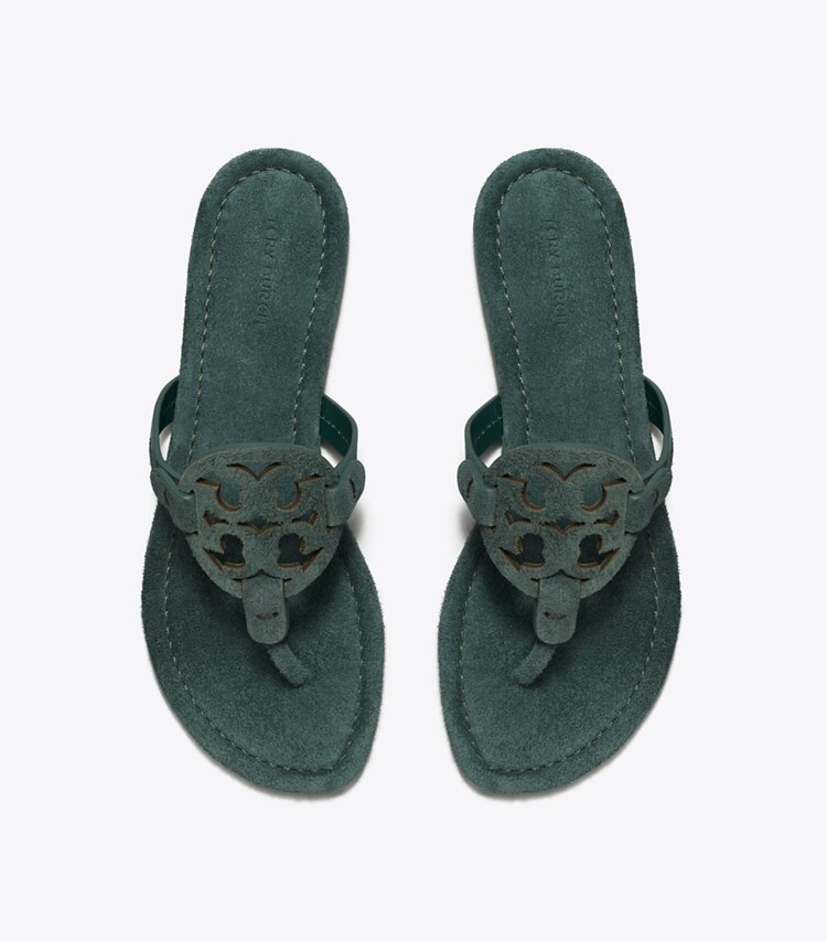 Tory Burch designer sandali Sandali Miller in suede in WARM TEAL superiore