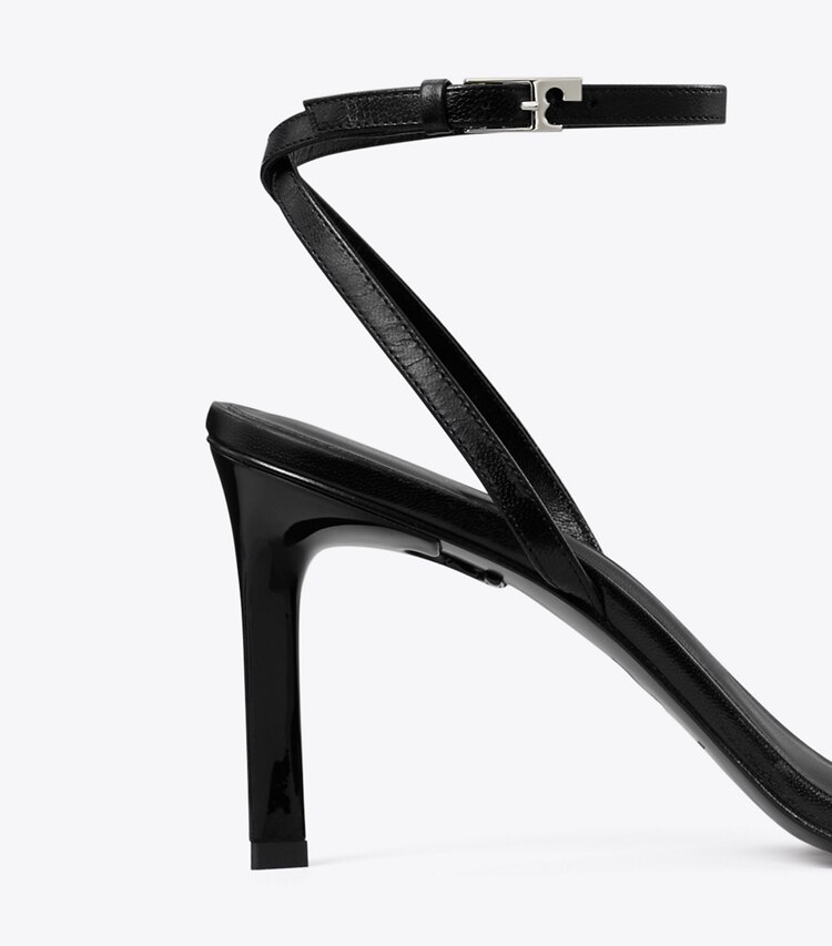 Tory Burch diseñador sandalias Sandalia con tacón Gigi en BLACK detalle