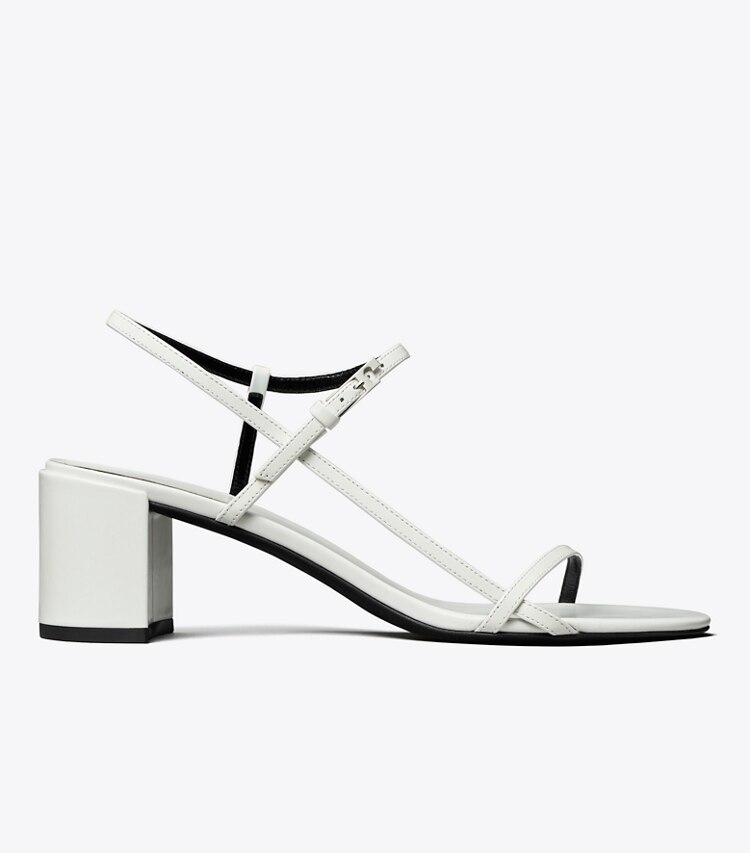 Tory Burch diseñador sandalias Sandalia con tacón Gigi en WHITE lateral