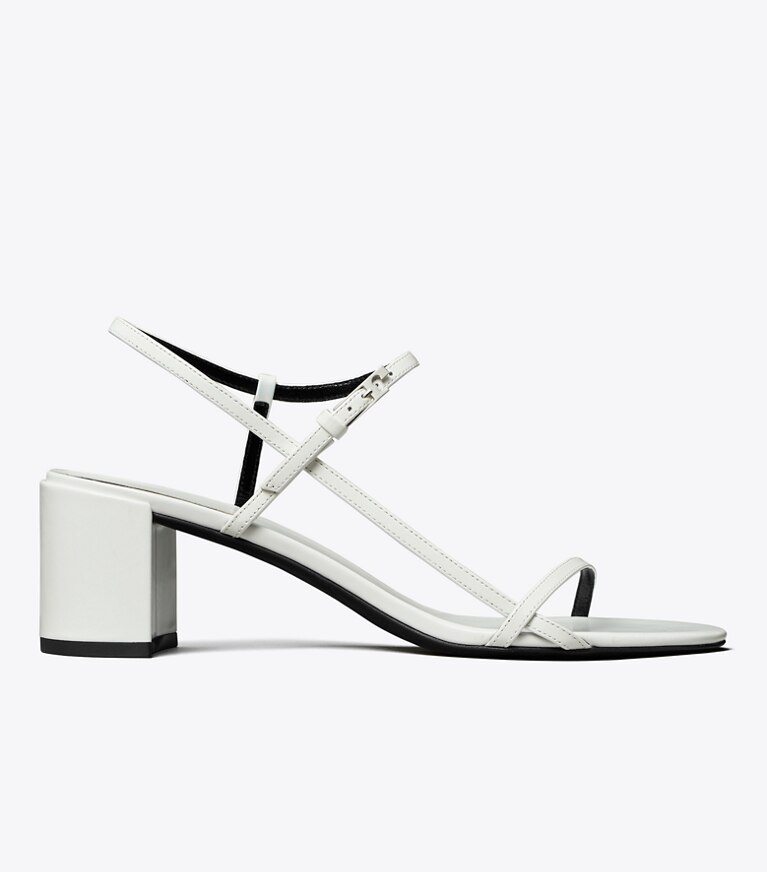 Tory Burch diseñador sandalias Sandalia con tacón Gigi en WHITE lateral
